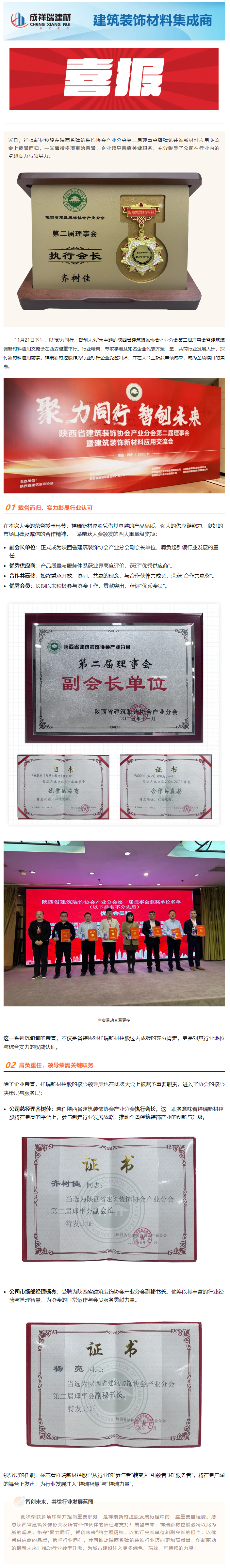 载誉前行，智创未来 _ 祥瑞新材控股荣获省装协多项殊荣，共谱产业新篇！.png